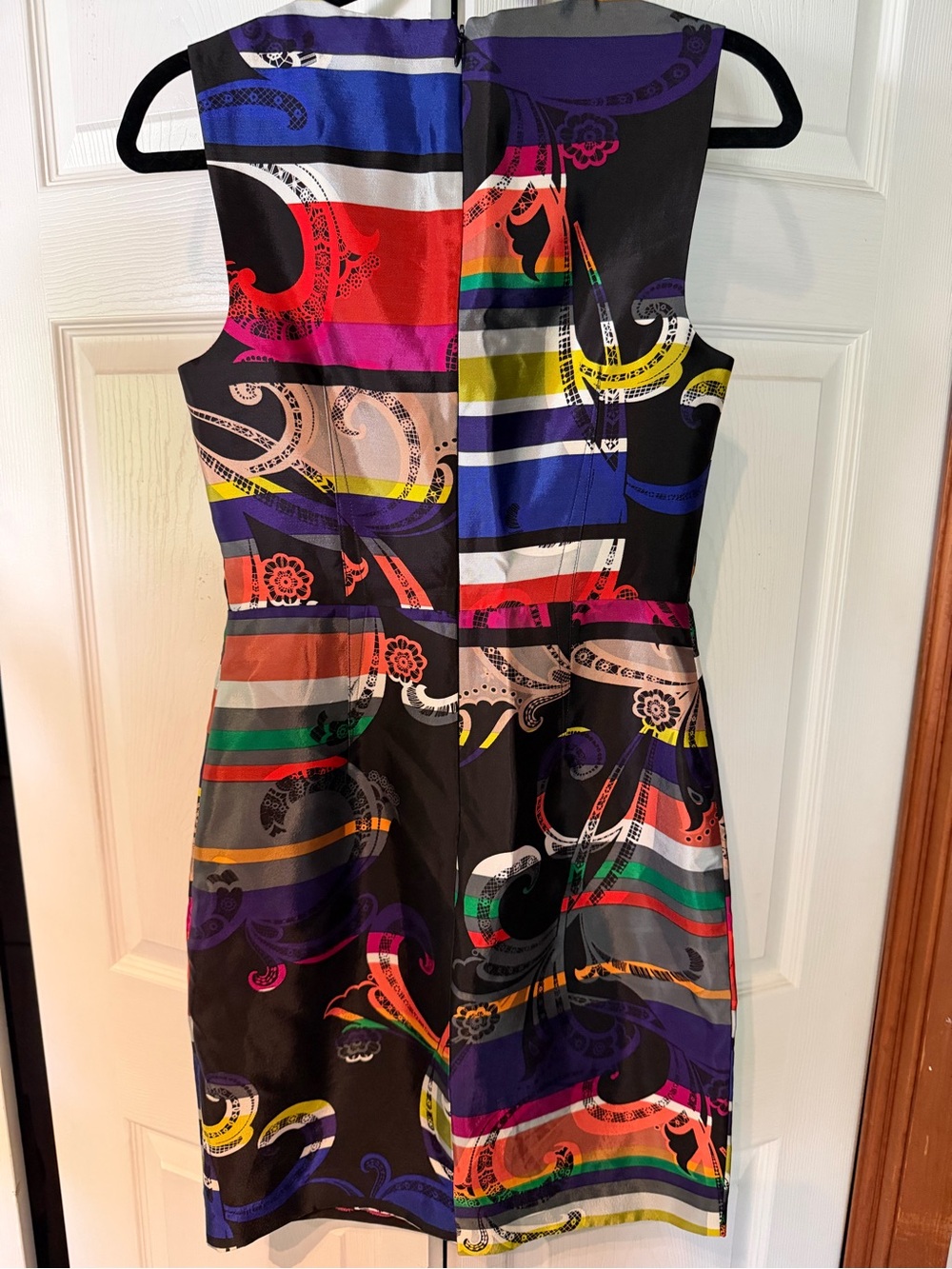 Trina Turk Kudson Sheath Dress Silk Blend Size 4 - Picture 2 of 6